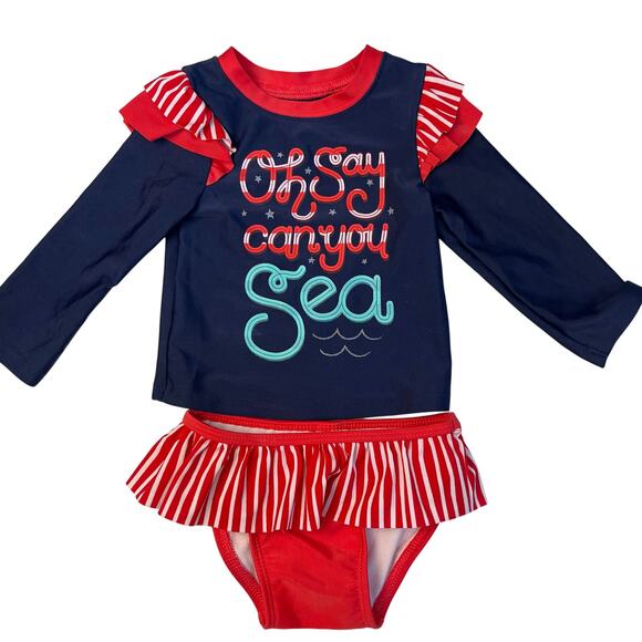Ensemble Carter's Bébé Fille - Chemise Manches Longues Et Jupe Bretelles, 12 Mois, Vert